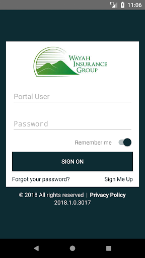 Android application Wayah Insurance Group Online screenshort