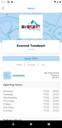 Everest Tandoori S74 Screen 2