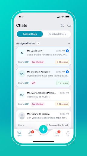 Android application Glowing.io screenshort
