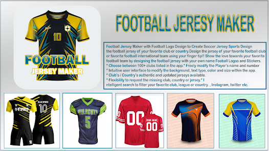 Football uniform on sale maker