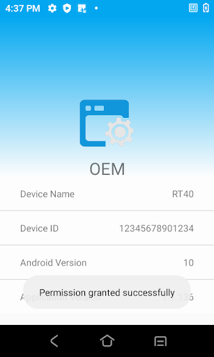 Android application Urovo Oemconfig screenshort