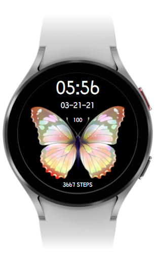 Gold Yellow Butterfly Watch