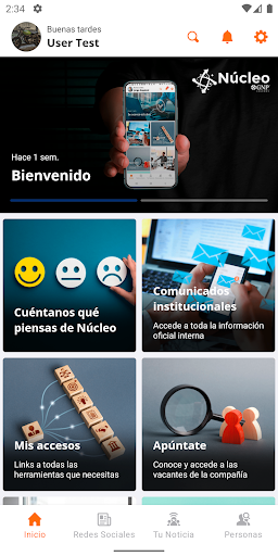 Android application Núcleo GNP screenshort