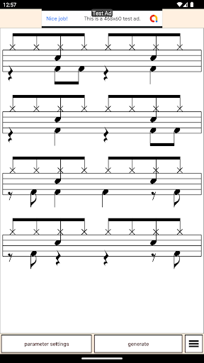 Android application Doyosuta-Drum score generator screenshort