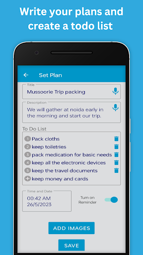 My Plans Screen 3
