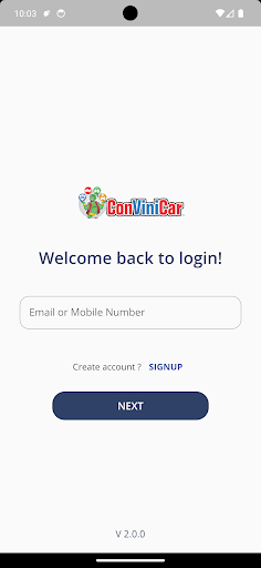 Android application ConViniCar screenshort