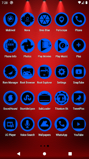 Oreo Blue Icon Pack P2 Screenshot 4 - AppWisp.com