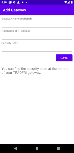 TRÅDFRI Tasker Plugin Screen 2