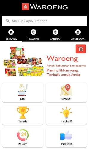 Waroeng Pesan Antar Berbagai Kebutuhan Anda