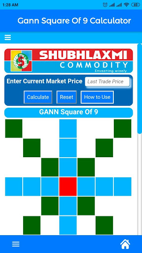 Android application Gann Square Of 9 Calculator screenshort