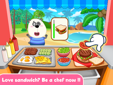Wolfoo Cooking Game - Sandwich  screenshots 11
