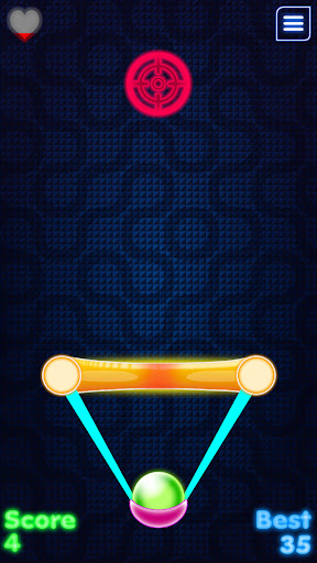Android application Glowing Slingshot screenshort