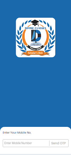 Android application DIVINE CLASSES screenshort