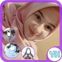 Beauty Selfie Hijab Photo Frame