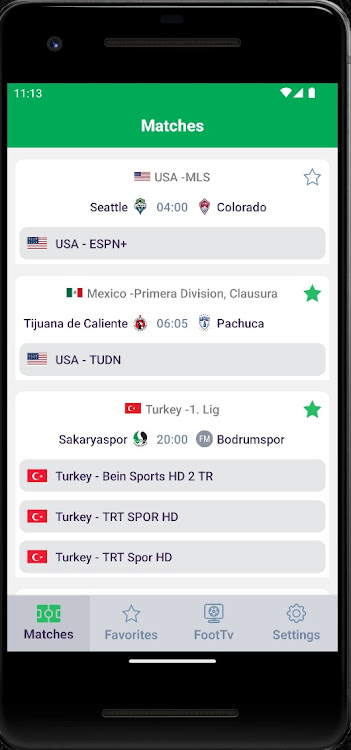 Live Football TV Guide - FVTV - 1.14 - (Android)
