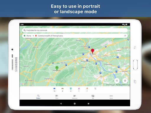 Screenshot of Commute PA