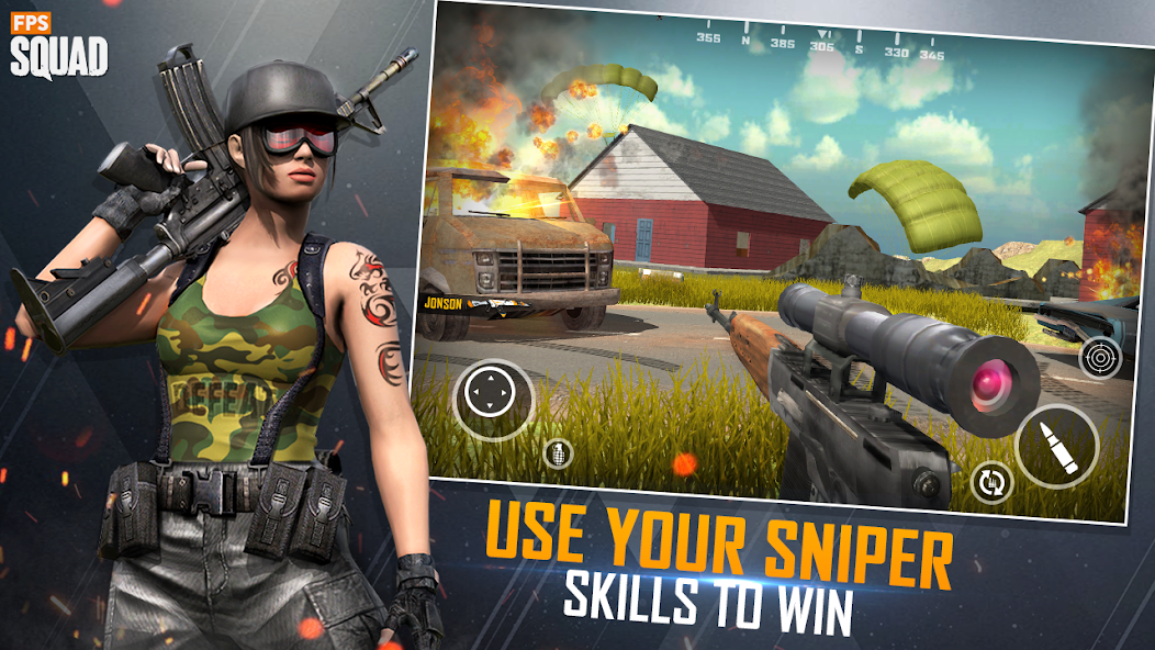 FPS Squad - Gun Shooting Games 6.7 APK + Мод (Unlimited money) за Android