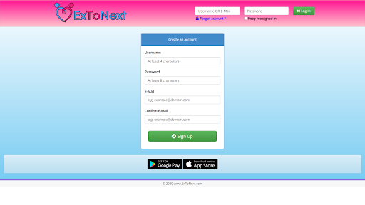 Android application ExToNext screenshort