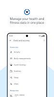 screenshot of Health Connect (Beta)