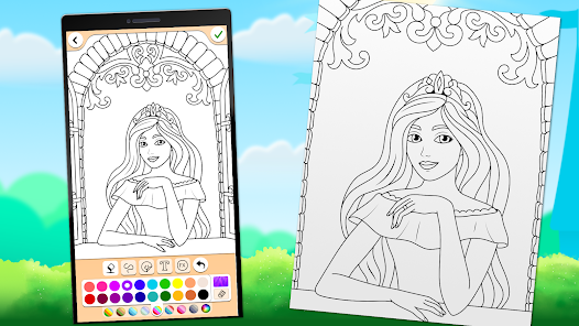 Princess Coloring Game  screenshots 24