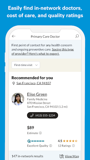 Blue Care Advisor Screen 2
