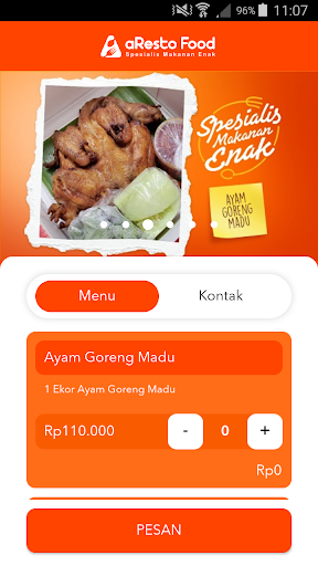 aRestoFood Screen 2