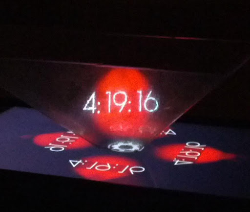 Hologram Clock Screen 3