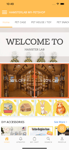 Android application HAMSTERLAB MY-PETSHOP screenshort