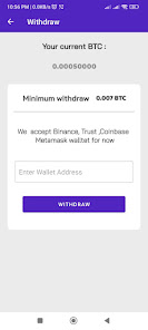 Screenshot 1 BTC Mining - Bitcoin Miner android
