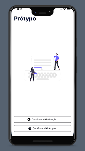 Android application Prótypo screenshort