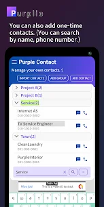 Purple Contact - For Business
