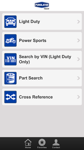 Android application PurolatorPRO Filter Finder screenshort