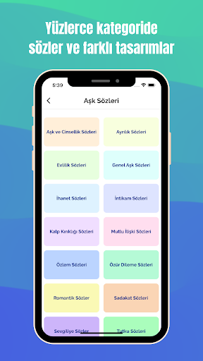 Aşk ve Sevgi Sözleri Screenshot 2 - AppWisp.com