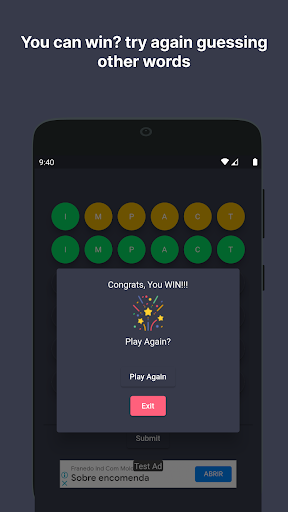 Android application Words Game - Guessing Game screenshort