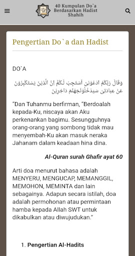 40 Kumpulan Doa Hadist Shahih