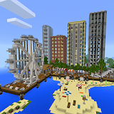 Sea town, map for MCPE icon