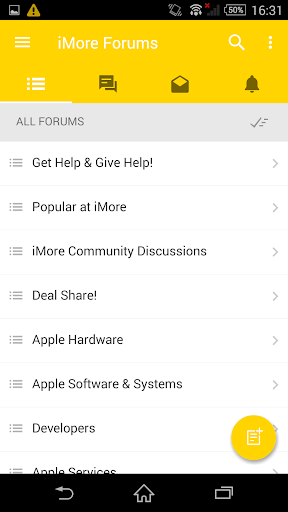iMore Forums Screen 2