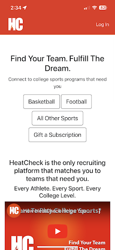 Android application HeatCheck screenshort