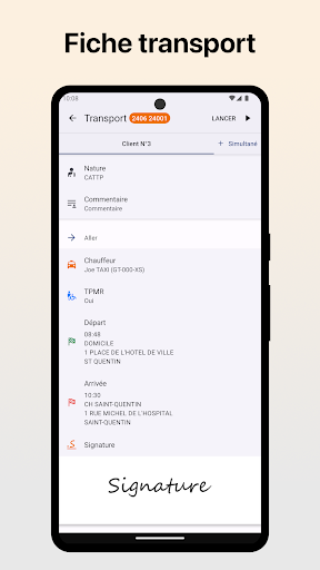 Android application Gestav TXS screenshort