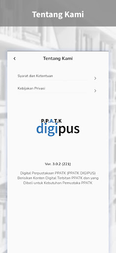 Android application PPATK Digital Perpustakaan screenshort