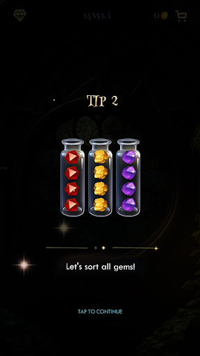 Sortius - gem sorting puzzle Screen 2