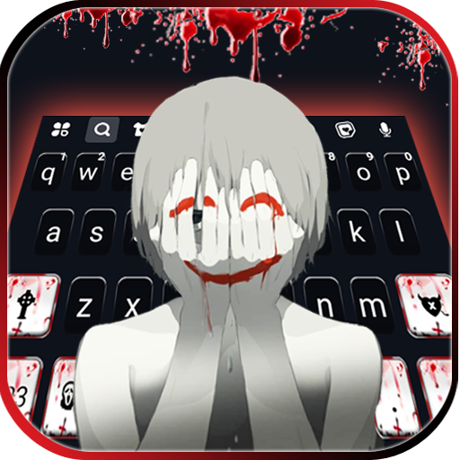Creepy Smiley Man Keyboard The logo