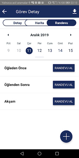 Android application Pusula screenshort