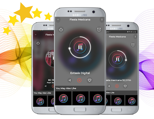 Android application radio fiesta mexicana screenshort