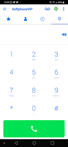 Android application SoftphoneVIP screenshort