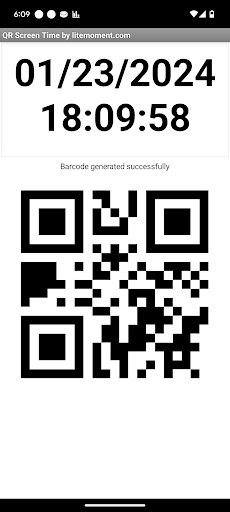 Android application QR Screen Time screenshort