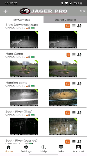 Android application Jager Pro screenshort
