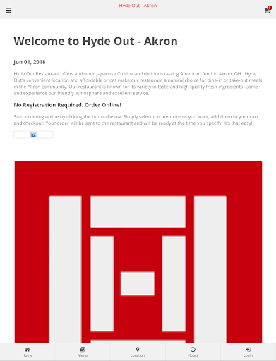 Hyde Out Akron Online Ordering