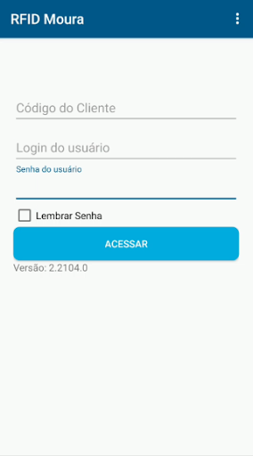 Android application RFID Moura screenshort