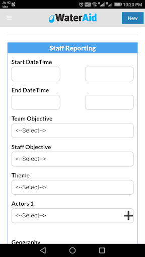 JSCF Reporting Screen 3